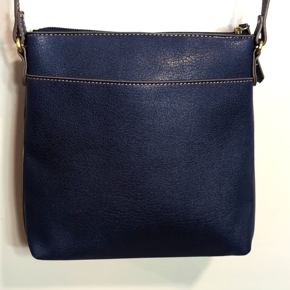 St Johns Bay Navy Faux Leather Crossbody Bag. - Picture 5 of 16